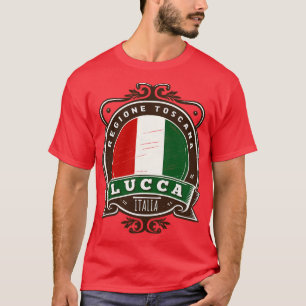 T-shirt Design de style rétro Lucca Italia