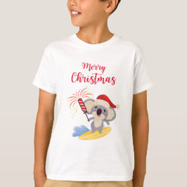 T-shirt Design de surf Koala pour Noël en Australie