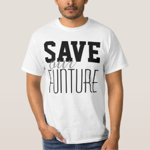 T-shirt Design de texte simple "SAUVER NOTRE AVENTURE"