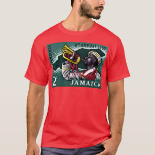 T-shirt Design de timbre de l'indépendance vintage de la J