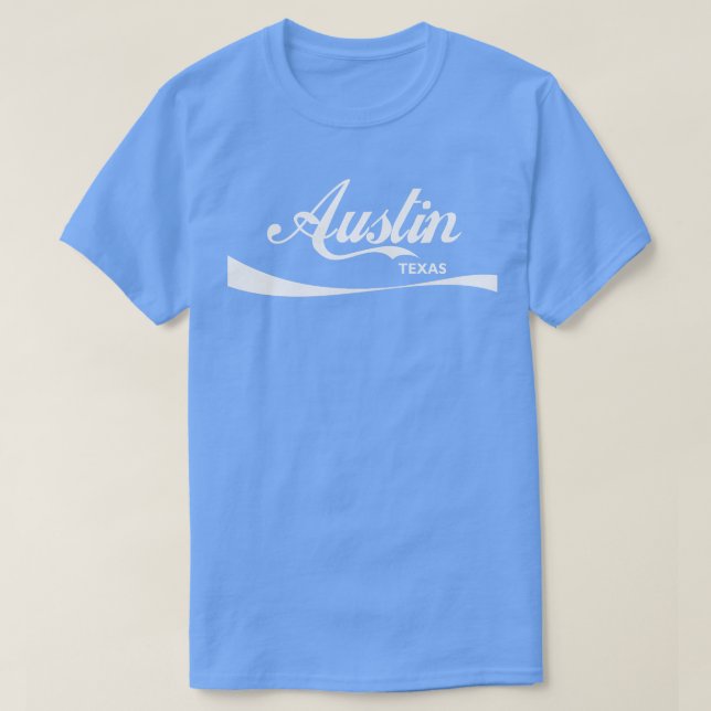 T-shirt Design de typographie rétro Austin Texas (Design devant)