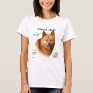 T-shirt Design d'histoire des spitz finlandais