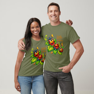 T-shirt Design d'insectes coloré Little Ladybug