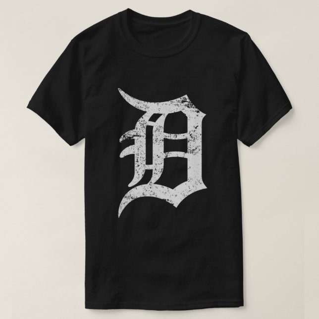 T-shirt Design en lettres détroit D  (Design devant)