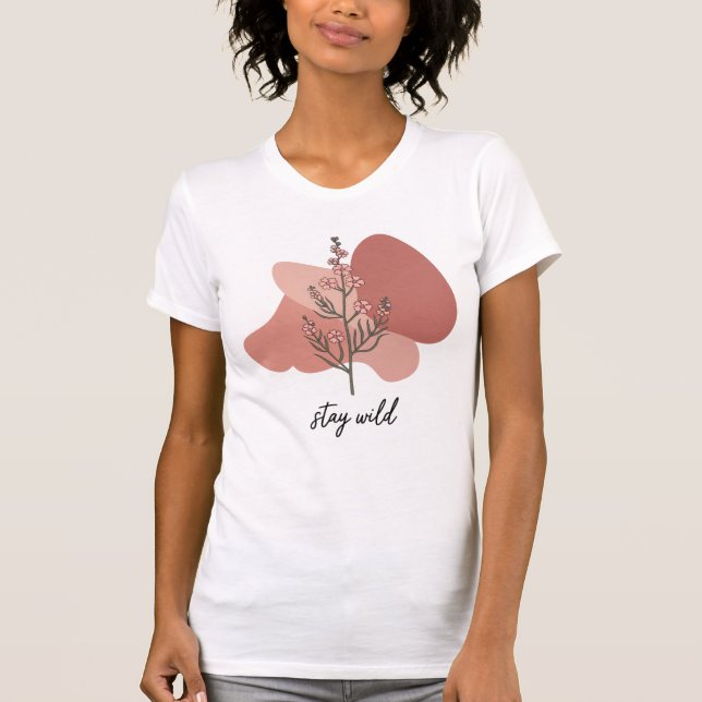 T-shirt Design floral sauvage (Devant)