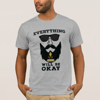 T-Shirt-Design für alles wird okay sein T-Shirt