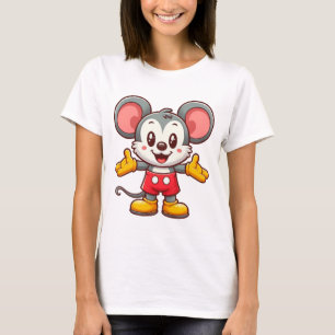 T - Shirt-Design für Cartoon-Mauszeichen T-Shirt
