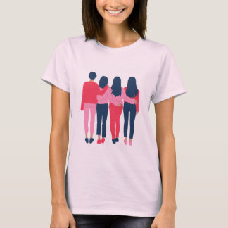 T-Shirt-Design für vier junge Mädchen  T-Shirt