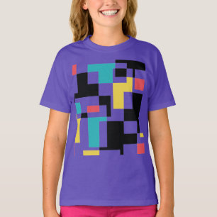 T-shirt Design graphique géométrique moderne, amusant et c