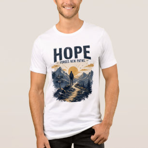 T-Shirt-Design 'Hoffnung schmiedet neue Wege' Tri-Blend Shirt