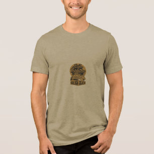 T-Shirt-Design ist goldener Strand Tri-Blend Shirt
