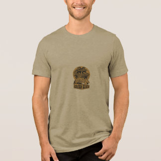 T-Shirt-Design ist goldener Strand Tri-Blend Shirt