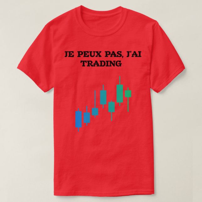 T-shirt design Je ne peux pas J'ai des échanges (Design devant)