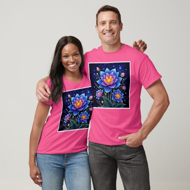 T-shirt Design merveilleux de rêves floraux cosmiques (Unisexe)