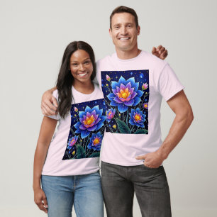 T-shirt Design merveilleux de rêves floraux cosmiques