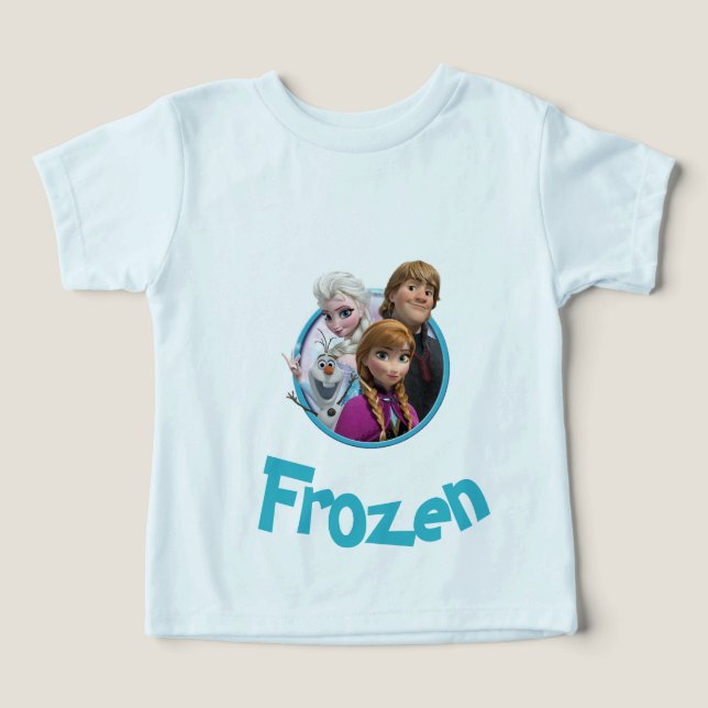 T-Shirt (Design mit gefrorenem Charakter) (Design Vorderseite)