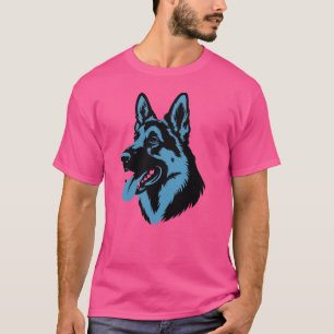 T-Shirt-Design mit Hunde-Silhouette T-Shirt