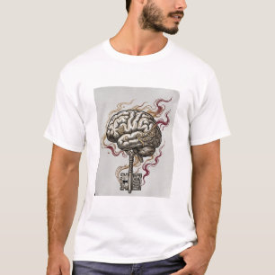T-Shirt-Design mit Vintage-Motiv: Schlüssel und Ge T-Shirt