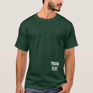 T-shirt Design moderne Ajouter du texte ici Mens Deep Fore