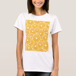 T-shirt Design motif en tranches orange