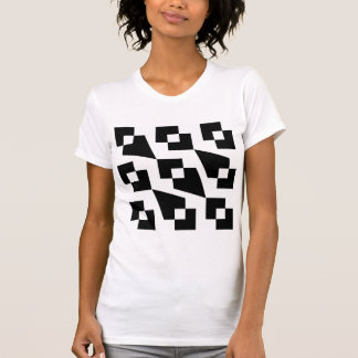 T-shirt design noir et blanc pour femmes