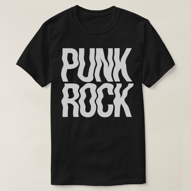 T-shirt Design ondulé Punk Rock (Design devant)