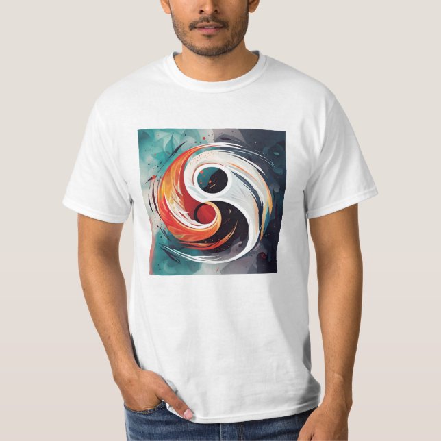 T-shirt Design original Yin & Yang - (Devant)