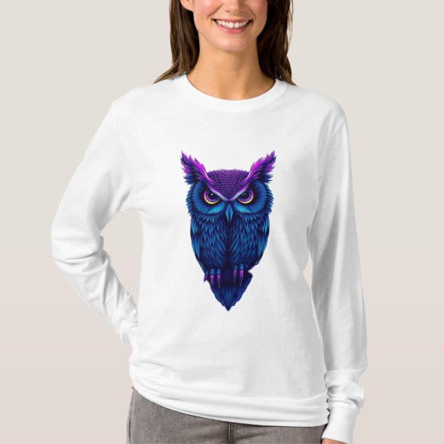 t-shirt design owl 7 (Devant)