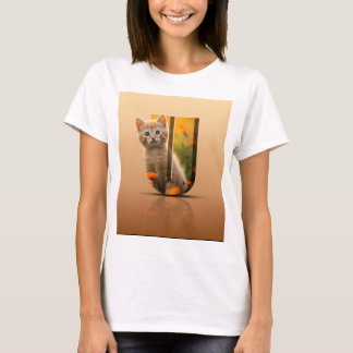 T-shirt design pour chat mignon