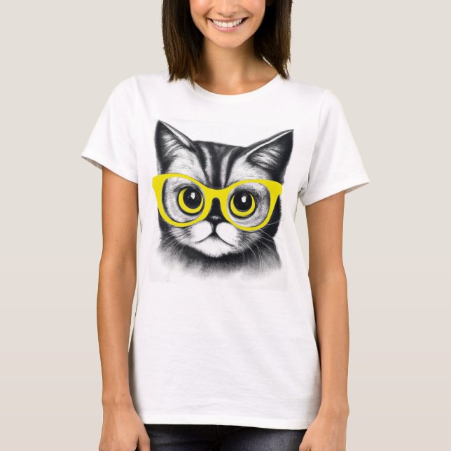 T-shirt design pour chat mignon | animaux mignons  (Devant)