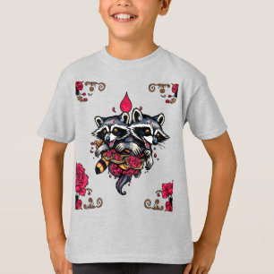 T-shirt design Raccoon 6