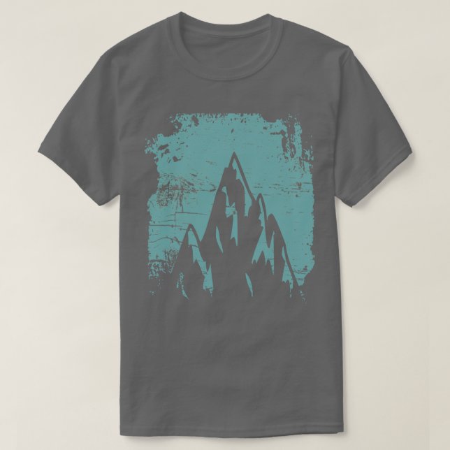 T-shirt Design rétro des montagnes (Design devant)