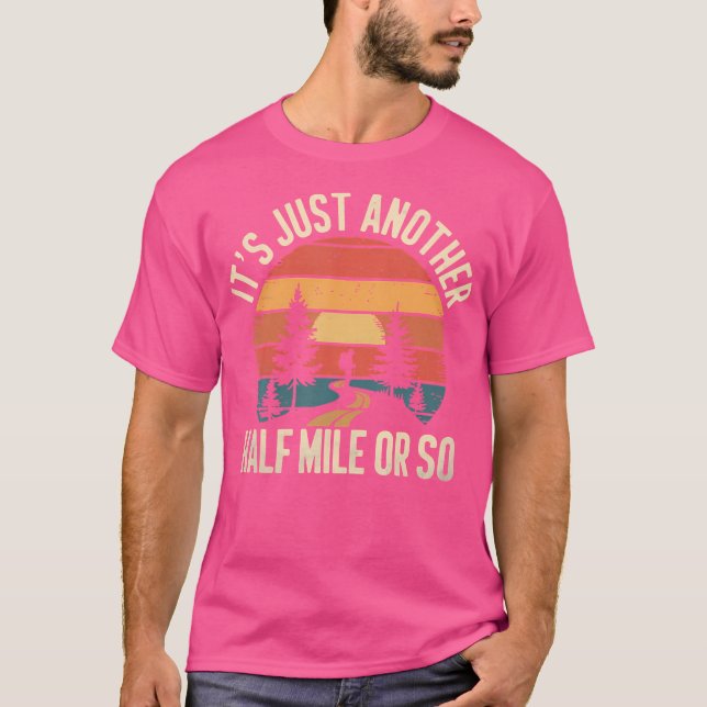 T-shirt Design Rétro Randonnée Drôle C'Est Juste Une Autre (Devant)