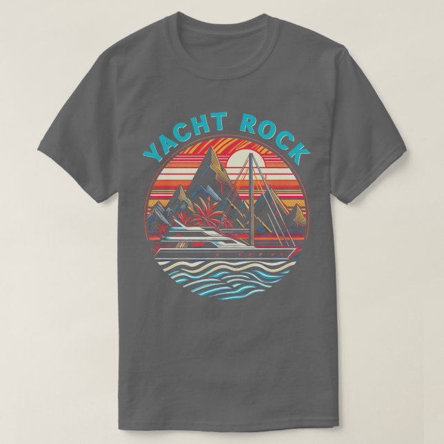 T-shirt Design rétro Yacht Rock (Design devant)