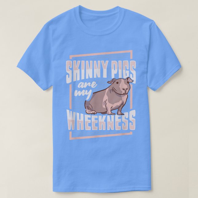 T-shirt Design Skinny Pig Wheek pour un Guignet (Design devant)