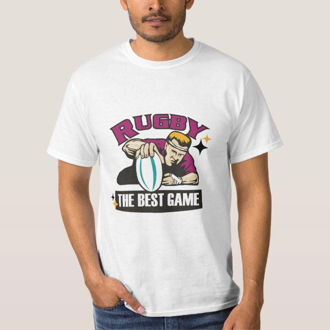 T-shirt Design sportif pour les amateurs de rugby (Devant)