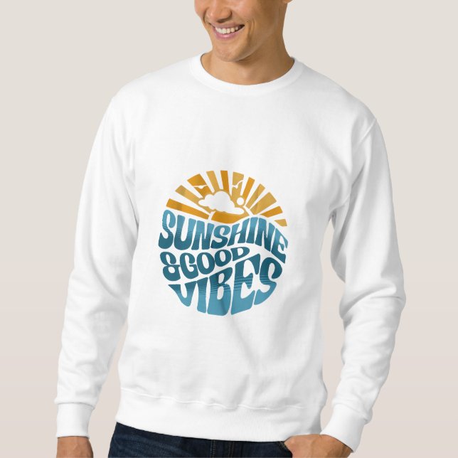 T - Shirt Design Sunshine & Good Vibes (Vorderseite)