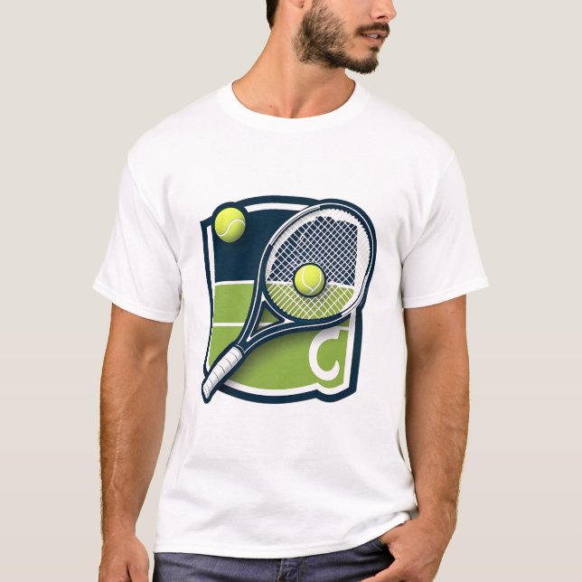 T-shirt design tennis (Devant)