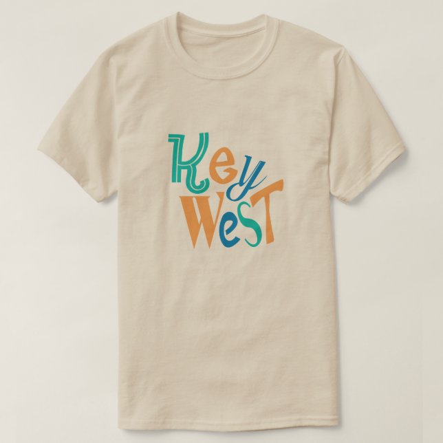 T-shirt Design typographique clé West fun (Design devant)
