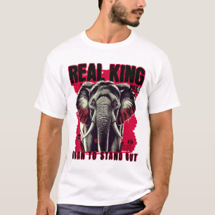 T-shirt Design unique et motivant à motif d'éléphant