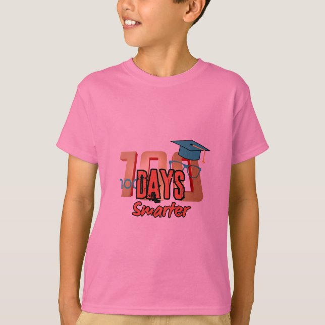 T-shirt Design unique pour célébrer les 100 jours d'école. (Devant)