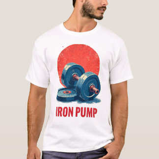 T-shirt Design vintage d'haltérophilie - Retro Iron Pump A