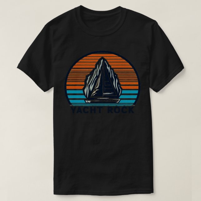 T-shirt Design Vintage Yacht Rock (Design devant)