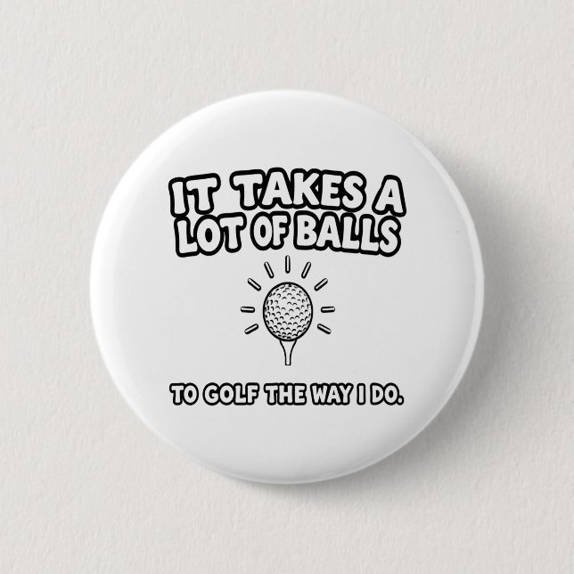 T - Shirt-Design von Golf Lover Button (Vorderseite)