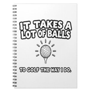 T - Shirt-Design von Golf Lover Notizblock