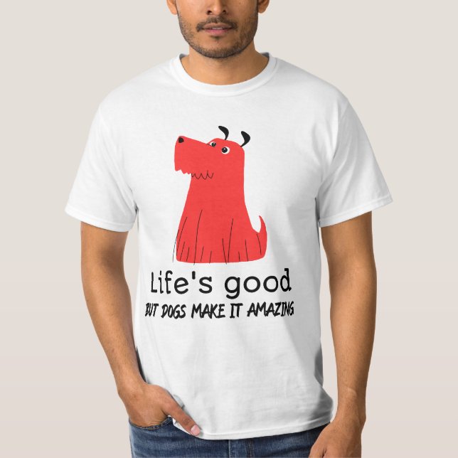 T-shirt designer chien (Devant)