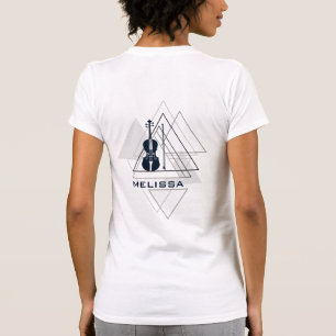 T-shirt Designer moderne de Mini-Marine Blue & White Violi