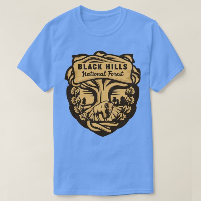 T-shirt Desing de Black Hills National Forest Bison (Design devant)