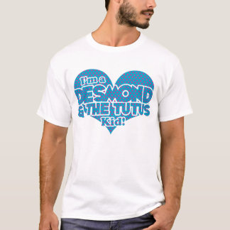 T-shirt Desmond et les tutus - bleu avec les points roses