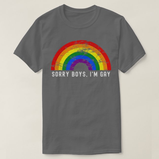T-shirt Désolé Boys Im Gay Rainbow Lgbtq Pride Gay Rights  (Design devant)